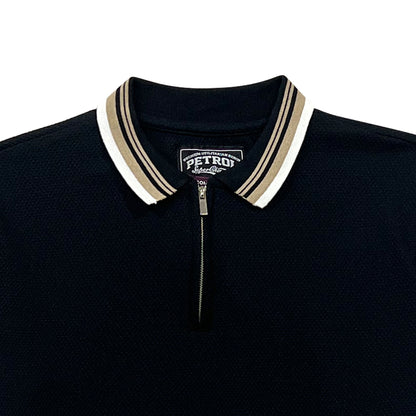 Petrol Men's Basic Collared Shirt Comfort Fitting 167687 (Black)