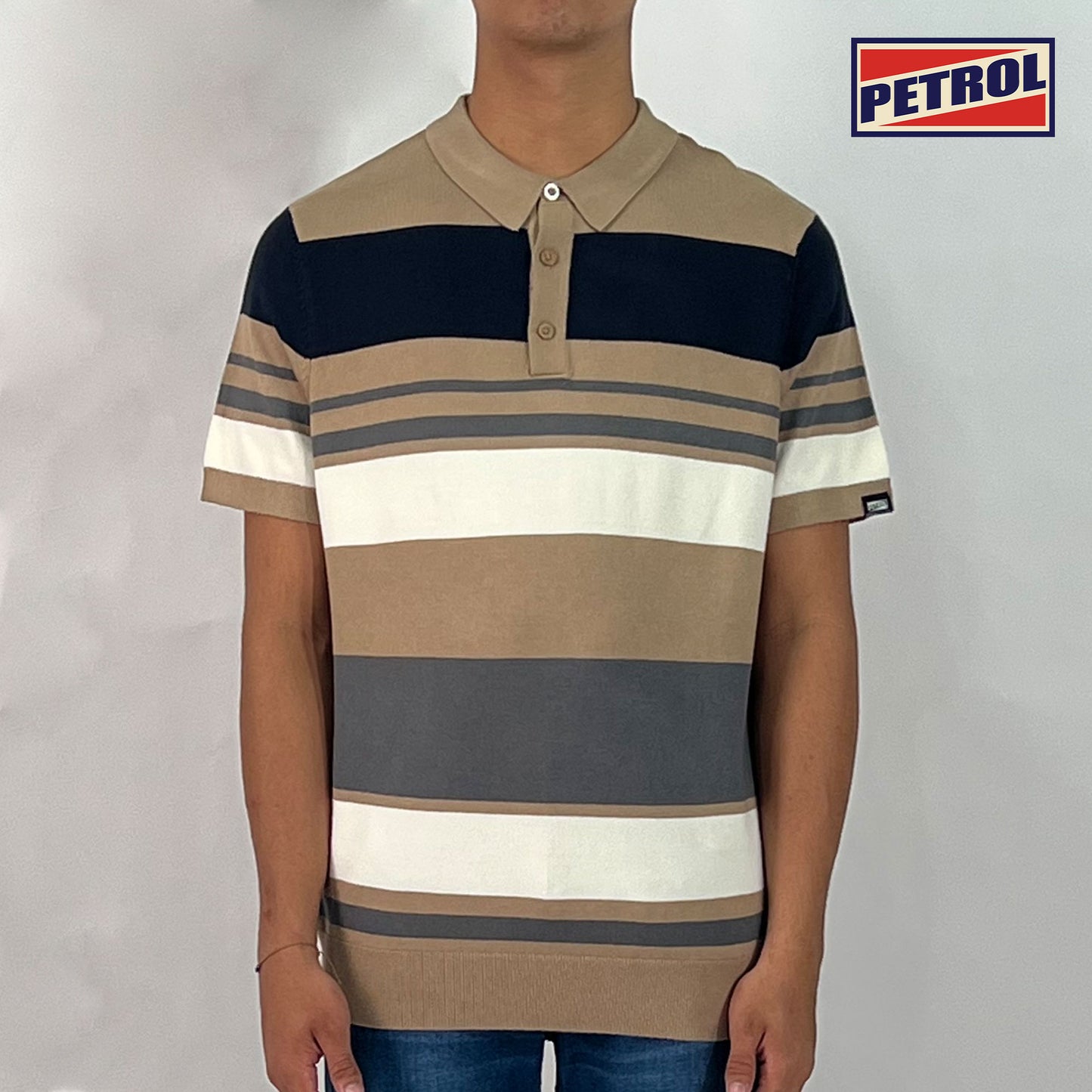 Petrol Men's Basic Collared Shirt Regular Fitting 168292 (Khaki)
