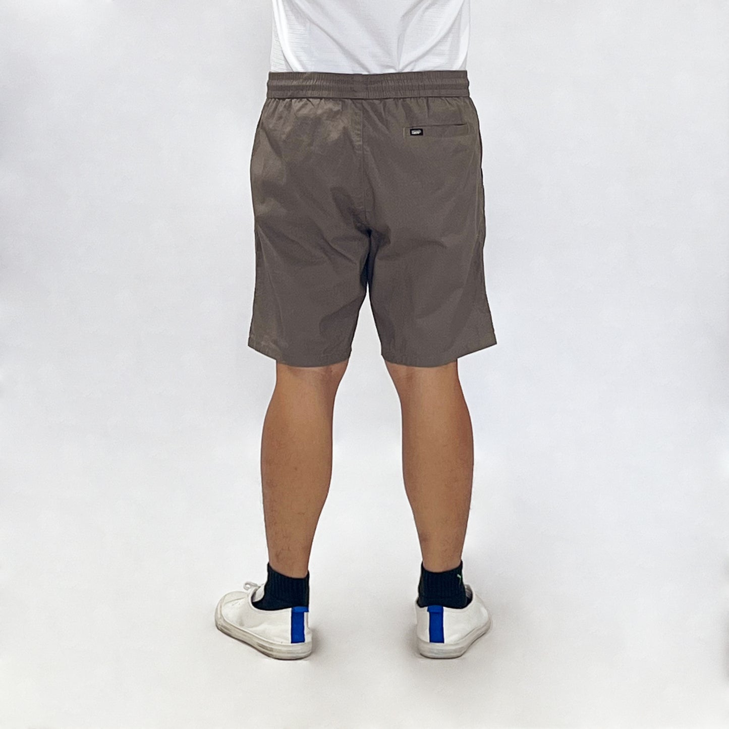 Stylistic Mr. Lee Men's Basic Non-Denim Jogger Short Mid Waist 174451-U (Taupe)