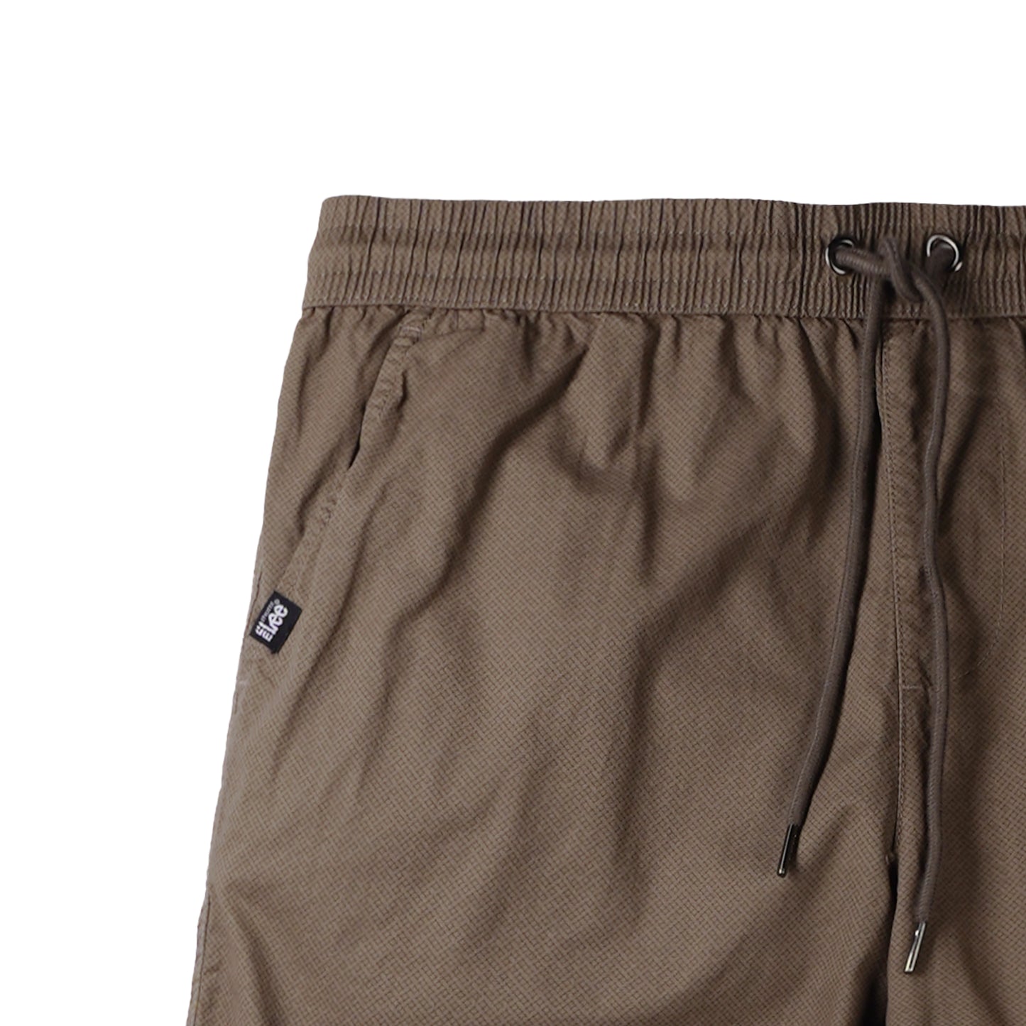 Stylistic Mr. Lee Men's Basic Non-Denim Jogger Short Mid Waist 174451-U (Taupe)
