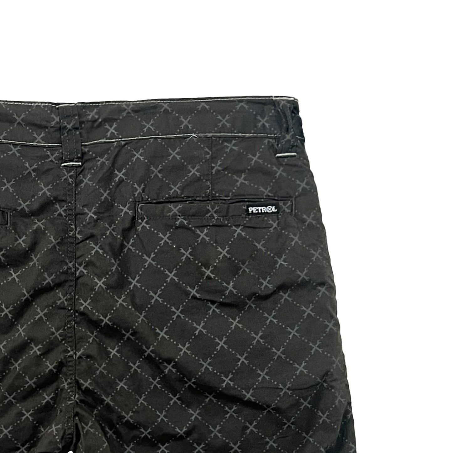 Petrol Men's Basic Non-Denim Reversible Short 165865 (Black-Gray)