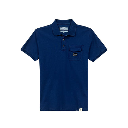 RRJ Men's Basic Collared Shirt Semibody Fitting 121945 (Medium Wash)