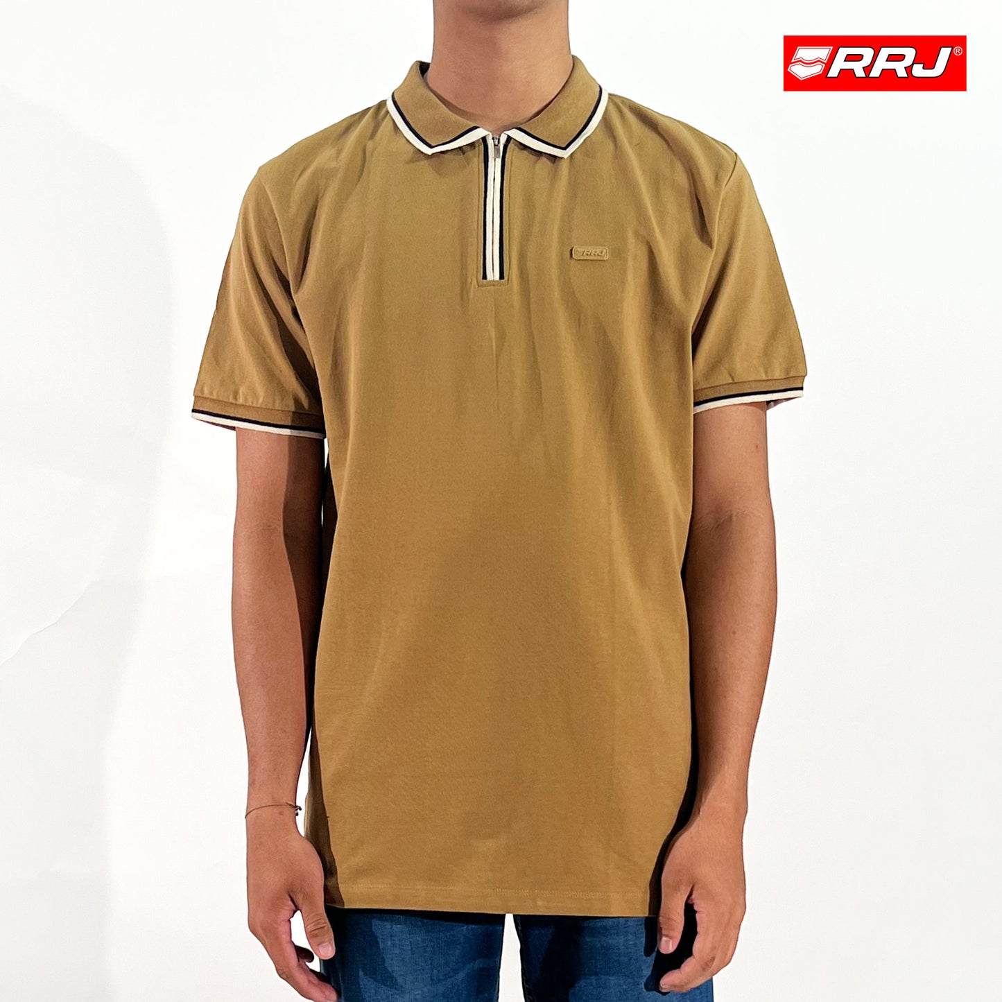 RRJ Men's Basic Collared Shirt Comfort Fitting 168001 (Rust)