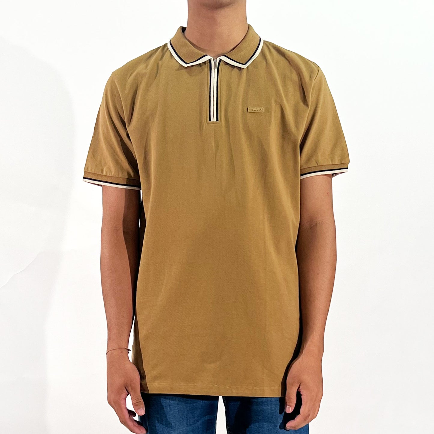 RRJ Men's Basic Collared Shirt Comfort Fitting 168001 (Rust)