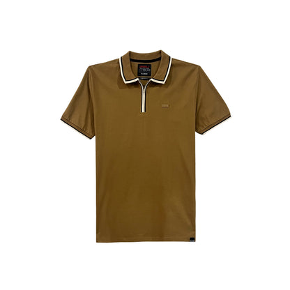 RRJ Men's Basic Collared Shirt Comfort Fitting 168001 (Rust)