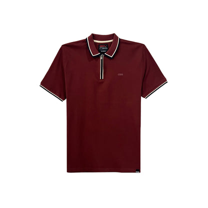 RRJ Men's Basic Collared Shirt Comfort Fitting 168001 (Wine)