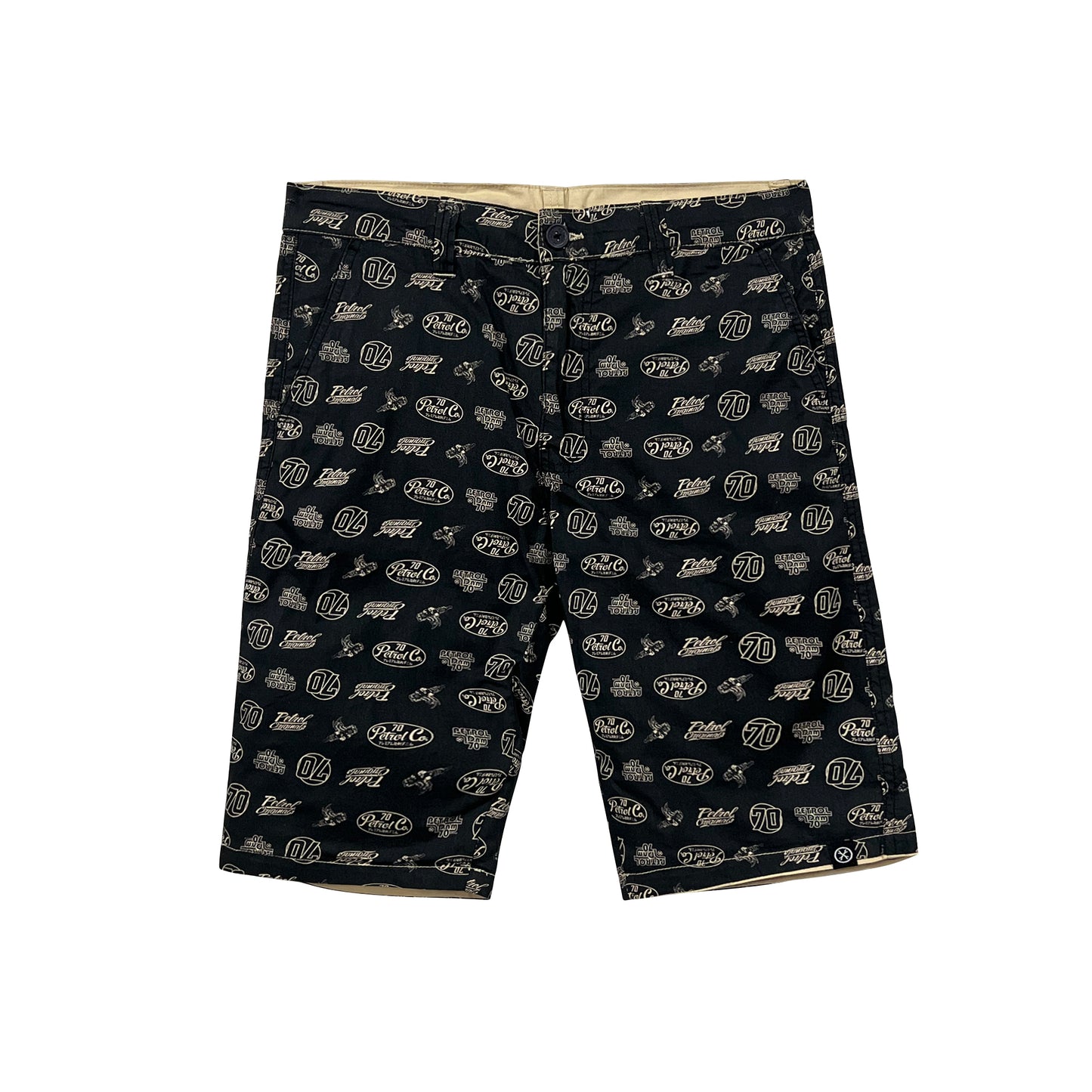 Petrol Men's Basic Non-Denim Reversible Short 165925 (Light Khaki Black)