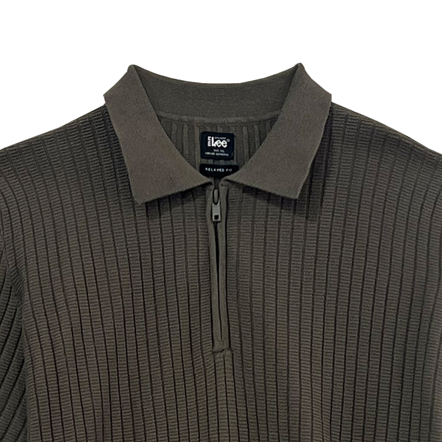Stylistic Mr. Lee Men's Basic Collared Shirt Relaxed Fit 170239 (Fatigue)