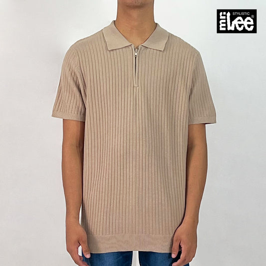 Stylistic Mr. Lee Men's Basic Collared Shirt Relaxed Fit 170239 (Sand)