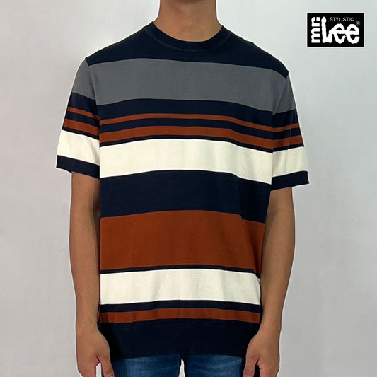 Stylistic Mr. Lee Men's Basic Tees Relaxed Fit 169313 (Navy)