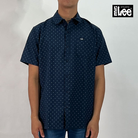 Stylistic Mr. Lee Men's Basic Woven Shirt Regular Fit 157959 (Navy)