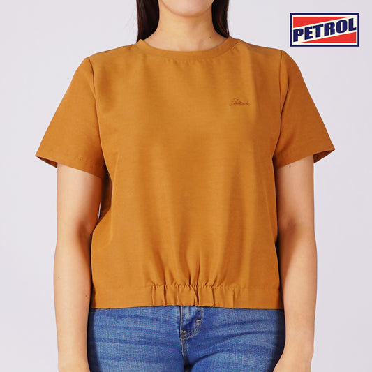 Petrol Ladies Basic Woven Shirt Boxy Fitting 159235 (Brown)