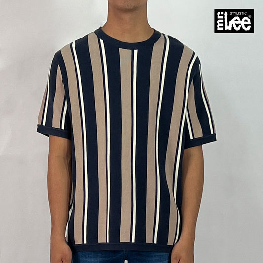Stylistic Mr. Lee Men's Basic Tees Relaxed Fit 169018 (Navy)