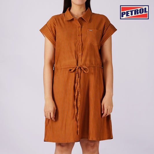 Petrol Ladies Basic Dress Regular Fitting 159362 (Brown)