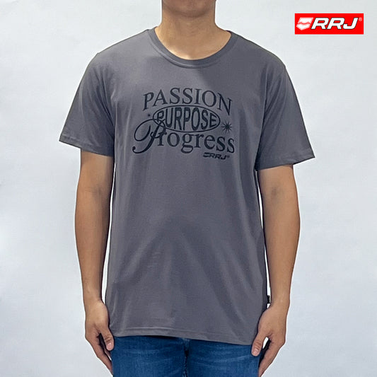RRJ Men's Basic Tees Semibody Fitting 174358-U (Light Gray)