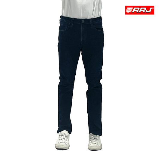 RRJ Men's Basic Denim Pants Superskinny Fitting Mid-Rise 174430-U (Dark Shade)