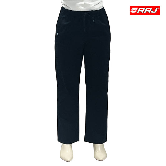 RRJ Ladies Basic Non-Denim Drawstring Pants 174548 (Black)