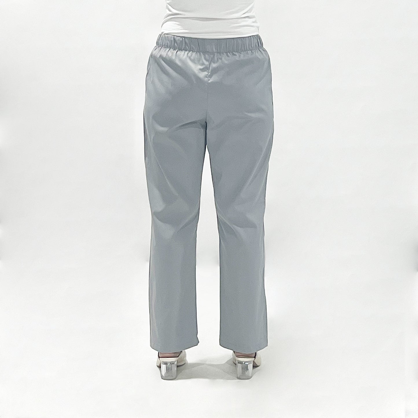 RRJ Ladies Basic Non-Denim Drawstring Pants 174548 (Light Gray)