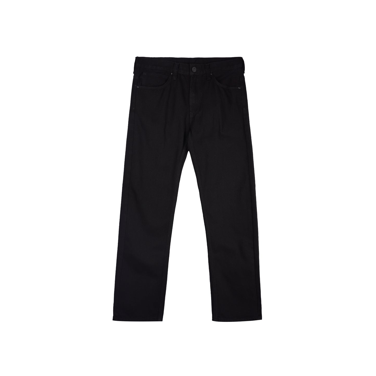 Stylistic Mr. Lee Men's Basic Denim Pants Regular Straight Mid Waist 171244 (Black)