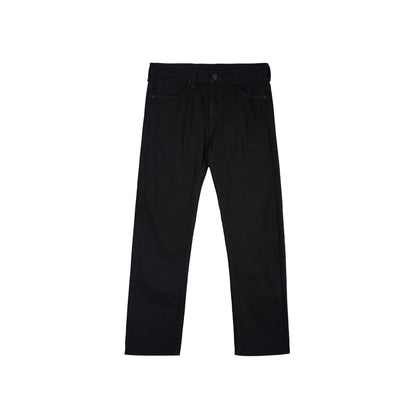 Stylistic Mr. Lee Men's Basic Denim Pants Regular Straight Mid Waist 171244 (Black)