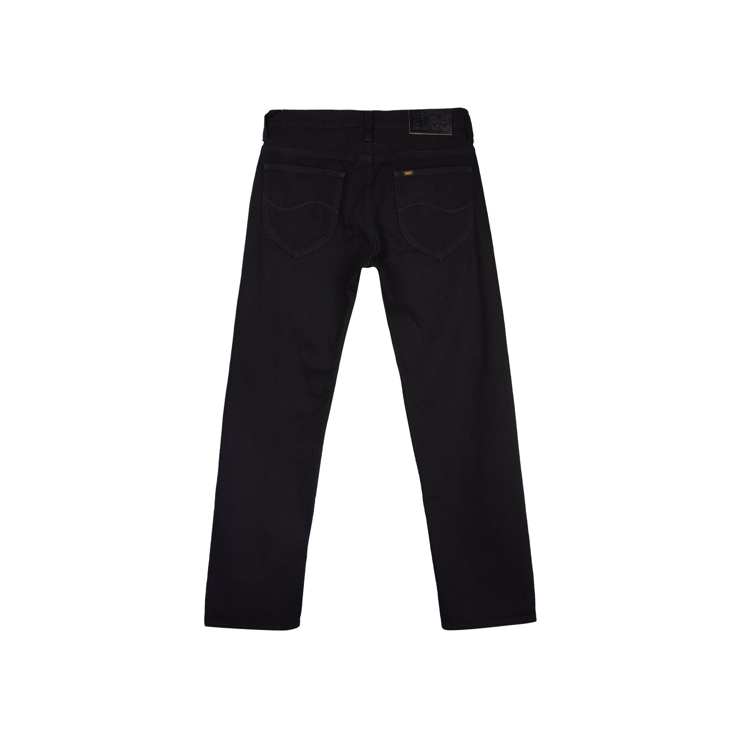 Stylistic Mr. Lee Men's Basic Denim Pants Regular Straight Mid Waist 171244 (Black)