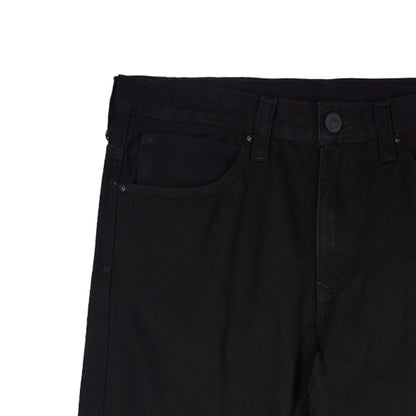 Stylistic Mr. Lee Men's Basic Denim Pants Regular Straight Mid Waist 171244 (Black)
