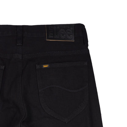 Stylistic Mr. Lee Men's Basic Denim Pants Regular Straight Mid Waist 171244 (Black)