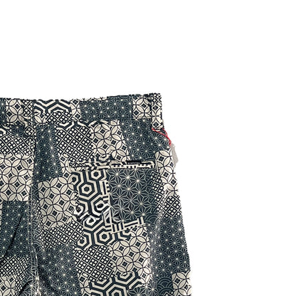 Bobson Japanese Men's Basic Non-Denim Reversible Short Mid Waist 172275 (Teal Teal)