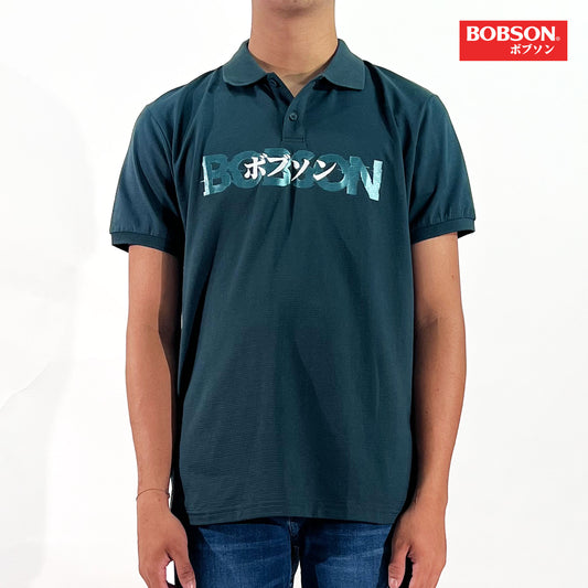 Bobson Japanese Men's Basic Collared Shirt Slim Fit 113864 (Teal)