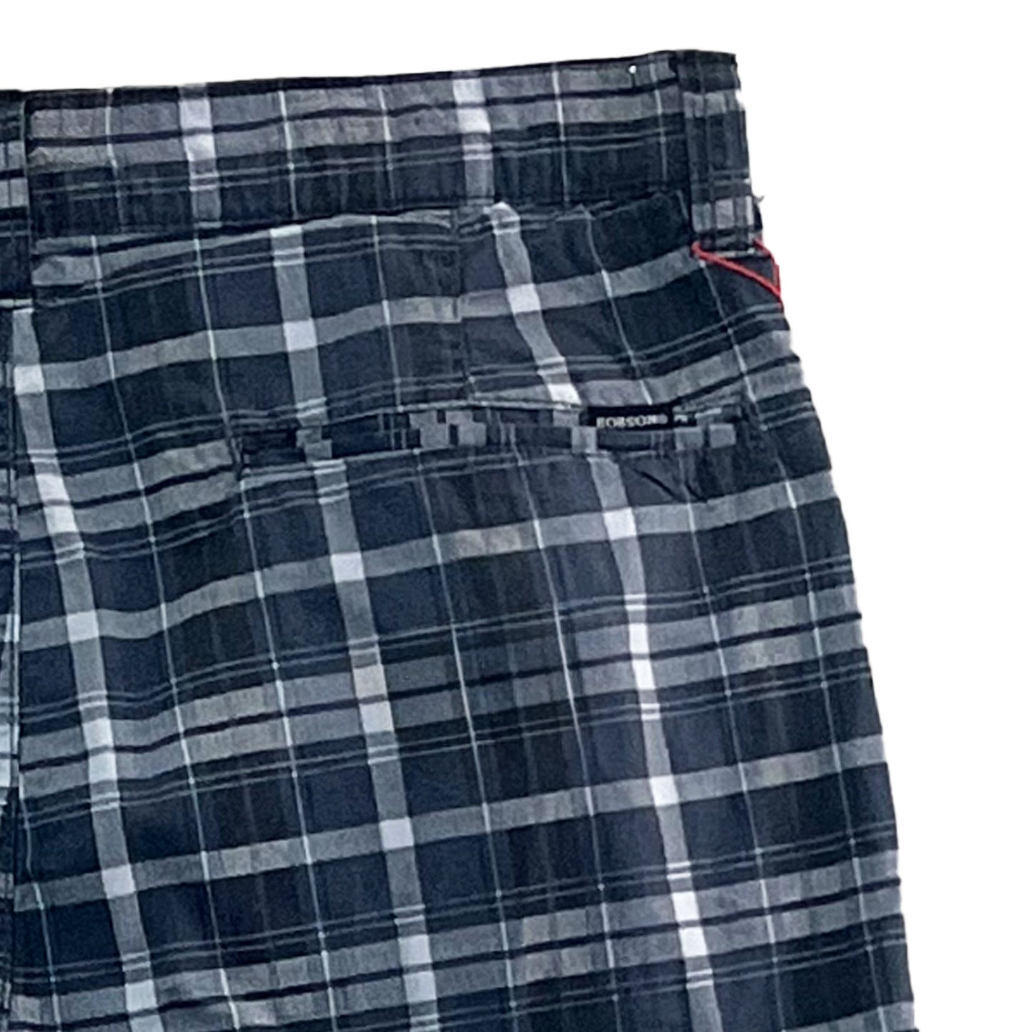 Bobson Japanese Men's Basic Non-Denim Reversible Short Mid Waist 172287 (Blue Charcoal)