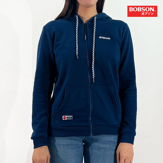 Bobson Japanese Ladies Basic Hoodie Jacket Trendy fashion High Quality Apparel Comfortable Casual Jacket for Women Regular Fit 156059 (Poseidon)