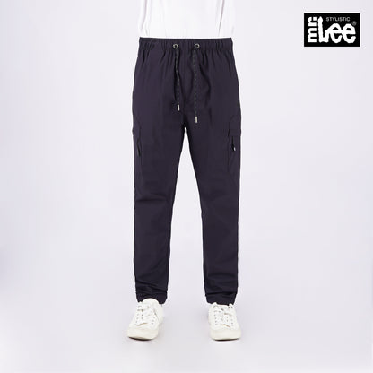 Stylistic Mr. Lee Men's Basic Non-Denim Cargo Pants Mid Waist 145231 (Black)