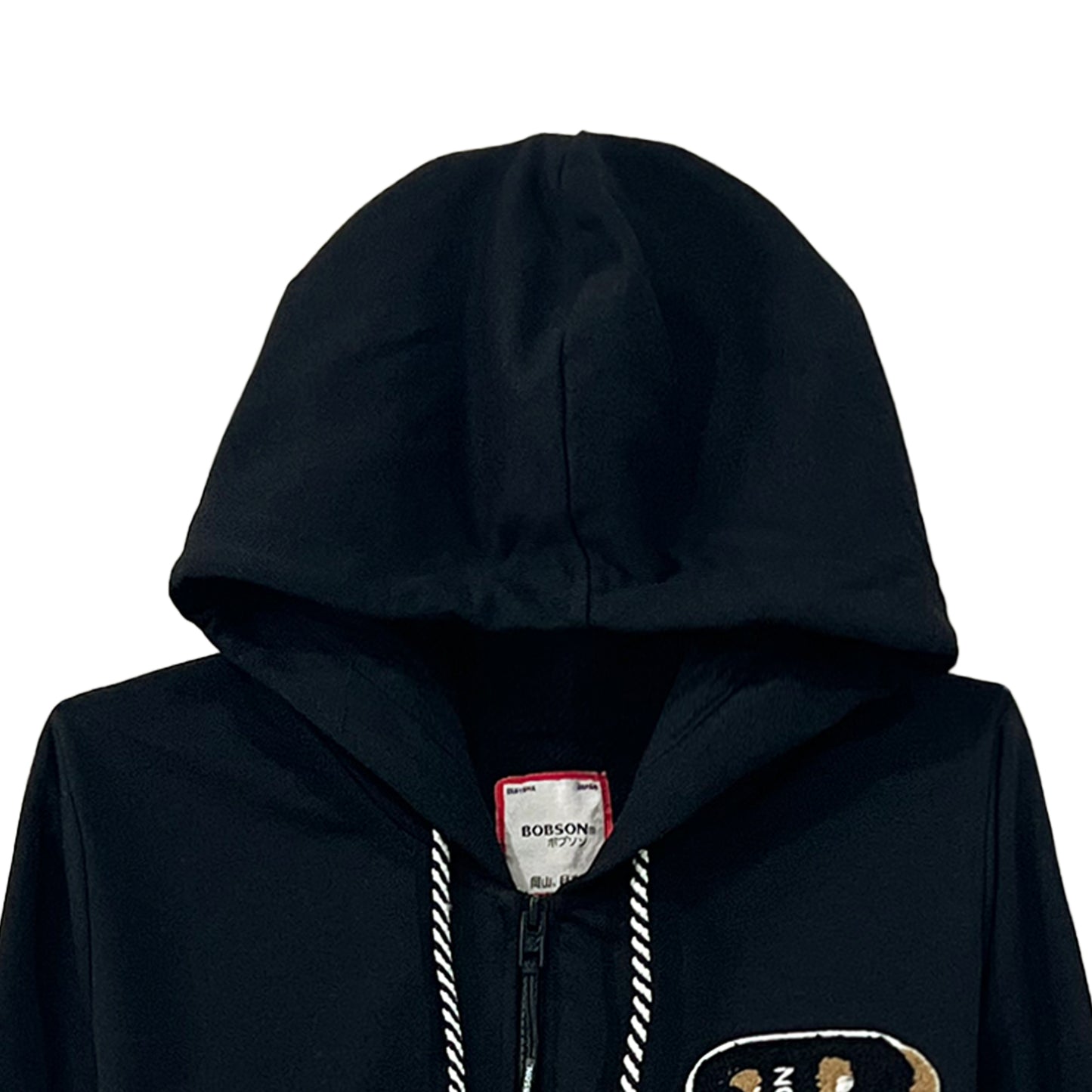 Bobson Japanese Ladies Basic Hoodie Jacket Trendy fashion High Quality Apparel Comfortable Casual Jacket for Women Regular Fit 156048 (Black)