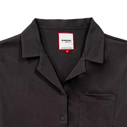 Bobson Japanese Ladies Basic Woven  Boxy Fit 155368 (Pavement)
