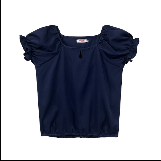 Bobson Japanese Ladies Basic Woven  Relax Fit 152052 (Navy)