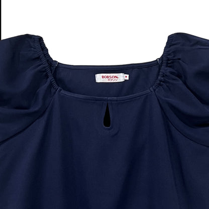Bobson Japanese Ladies Basic Woven  Relax Fit 152052 (Navy)
