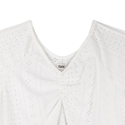 Stylistic Mr. Lee Ladies Basic Tees Boxy Fit 163728-U (White)