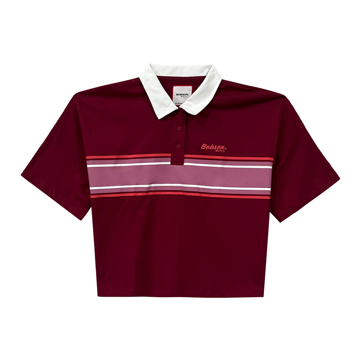 Bobson Japanese Ladies Basic Woven Relax Fit 157838  (Rumba Red)