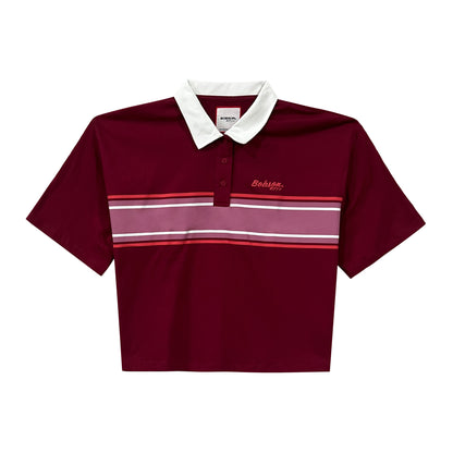 Bobson Japanese Ladies Basic Woven Relax Fit 157838  (Rumba Red)