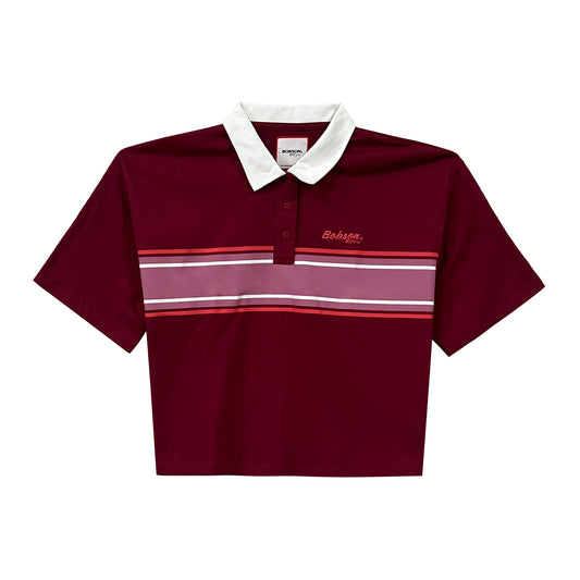 Bobson Japanese Ladies Basic Woven Relax Fit 157838  (Rumba Red)