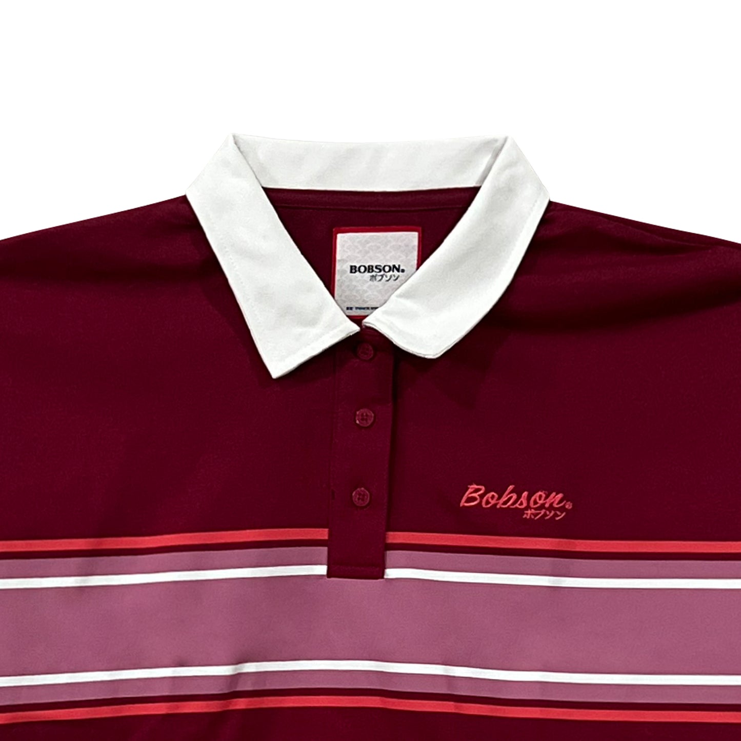 Bobson Japanese Ladies Basic Woven Relax Fit 157838  (Rumba Red)