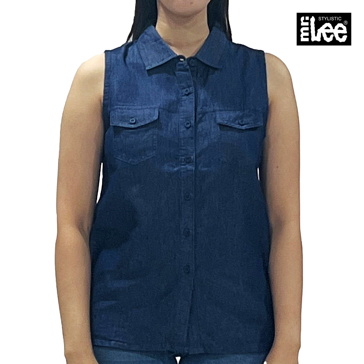 Stylistic Mr. Lee Ladies Basic Woven Shirt Regular Fit 131935 (Navy)