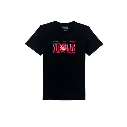 RRJ Men's Basic Tees Semibody Fitting CVC Jersey Fabric 174377-U (Black)