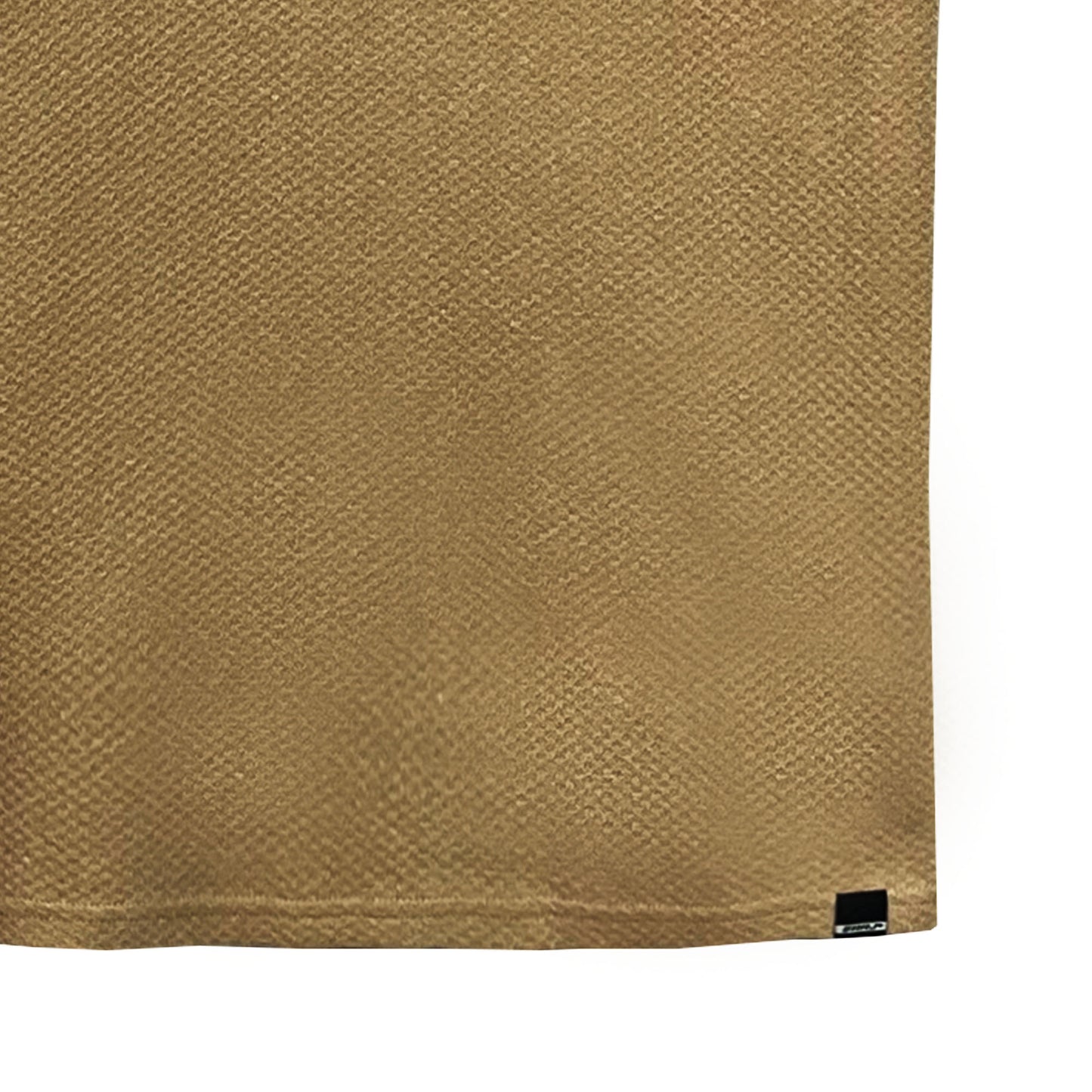 RRJ Men's Basic Collared Shirt Semibody Fitting Special Fabric 169608 (Khaki)