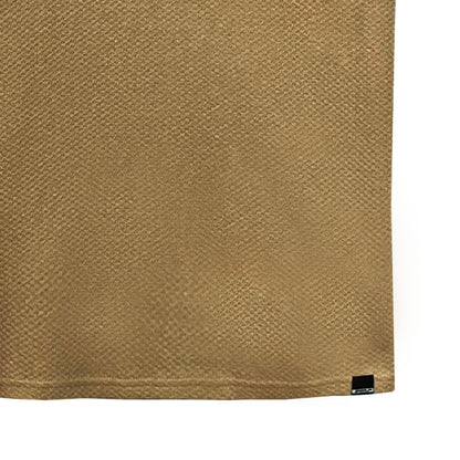 RRJ Men's Basic Collared Shirt Semibody Fitting Special Fabric 169608 (Khaki)
