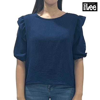 Stylistic Mr. Lee Ladies Basic Woven Shirt Regular Fit 158087 (Blue)