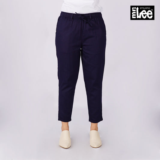 Stylistic Mr. Lee Ladies Basic Non-Denim Drawstring Pants 174762 (Navy)