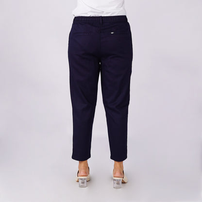 Stylistic Mr. Lee Ladies Basic Non-Denim Drawstring Pants 174762 (Navy)