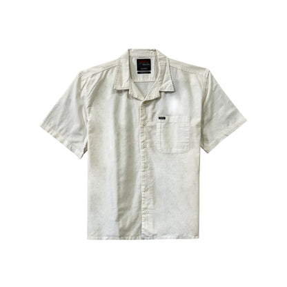 RRJ Men's Basic Woven Shirt Comfort Fitting Linen Fabric 170482 (Offwhite)