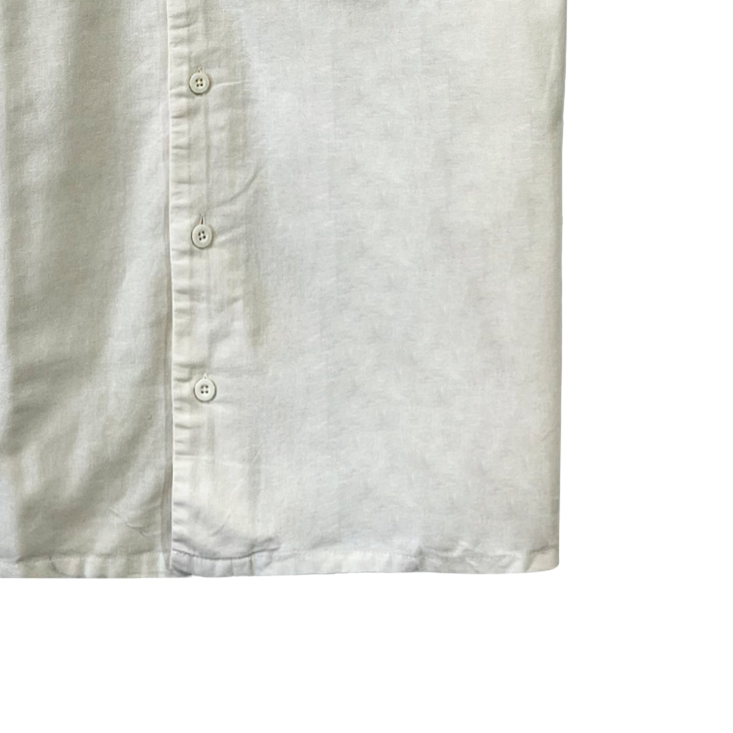 RRJ Men's Basic Woven Shirt Comfort Fitting Linen Fabric 170482 (Offwhite)